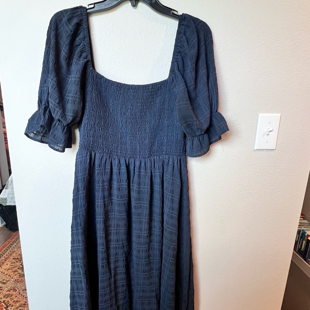 Altar'd State Navy Long Sleeve Dress